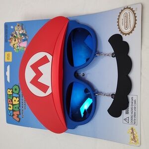 SUPER MARIO Instant costume glasses OSFM NWT